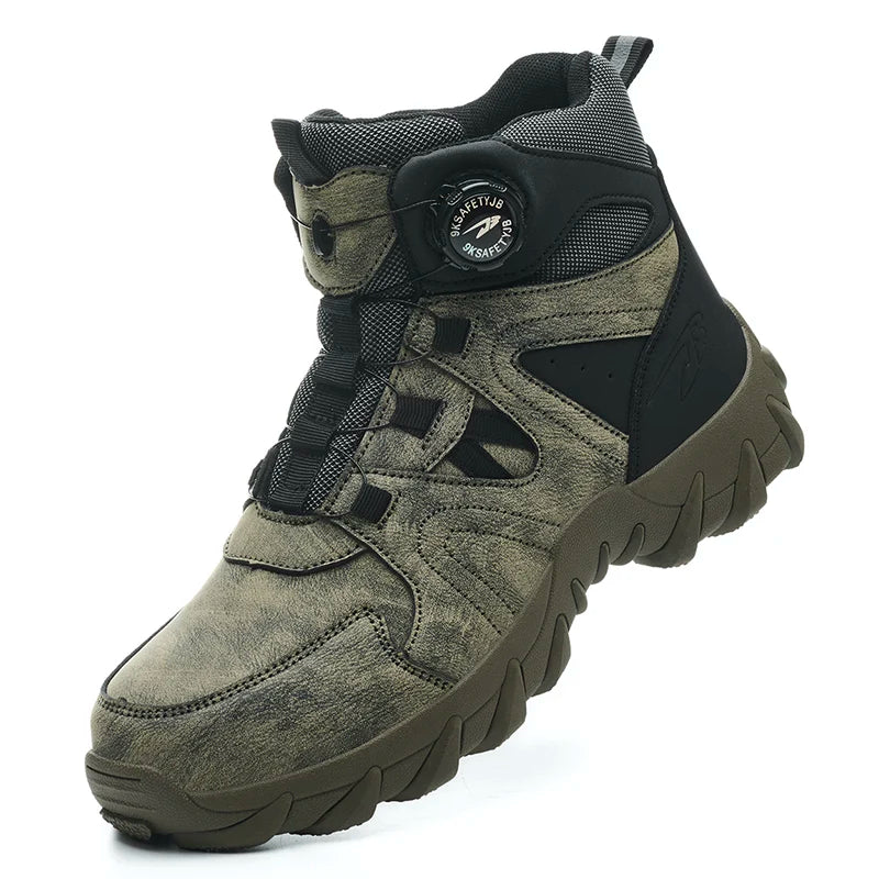 Lederen Onverwoestbare Veiligheidssneakers Heren image 0