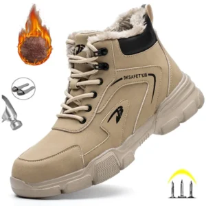 Winter Veiligheidsschoenen Met Bontvoering